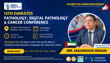 Mr. Mahmoud Rihan_EXHIBITOR _ 13th Emirates Pathology, Digital Pathology & Cancer Conference on December 15-17, 2023, in Dubai, UAE.